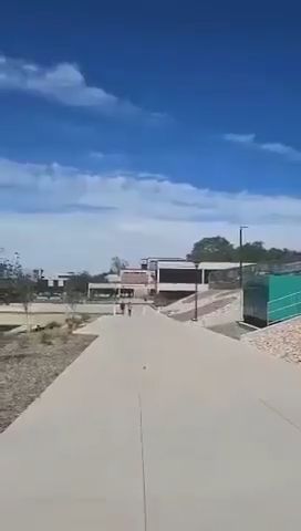 "So there's a guy on the roof right there"
